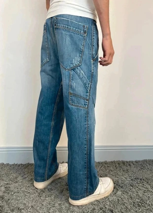 Pantalon Carpenter en Jeans pour Homme W32 L30 Dungaree Work Denim Wide Large AA818, marque: Vintage Dressing, état: Très bon état, taille: W32 | FR 42, 19,90 €, 21,60 € Protection acheteurs incluse