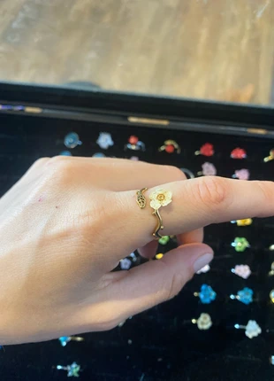 Anello acciaio inox regolabile con fiore, état: Très bon état, taille: Ajustable, 7,50 €, 8,58 € Protection acheteurs incluse