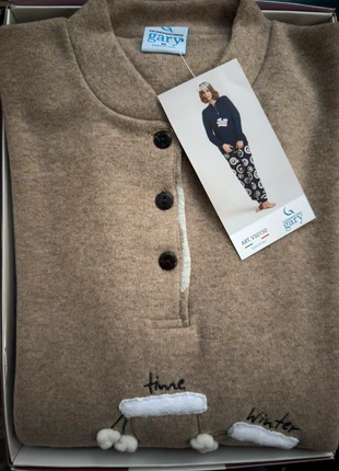 Pigiama pile donna punto milano piyama femme pajamas woman dames winter pyjama d'hiver Dames pyjamas, marca: Gary, estado: Nuevo con etiquetas, tamaño: XL / 42 / 14, 30,00 €, 32,20 € Protección al comprador incluida