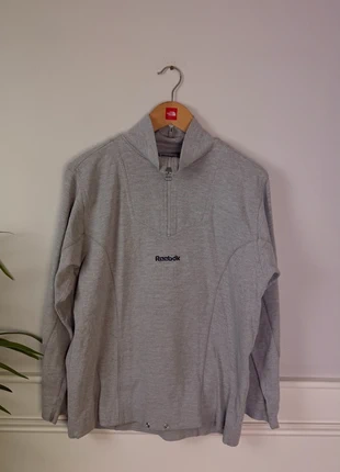 Vintage 00s Reebok Quarter Zip Sweatshirt Grey (M) Regular, brand: Reebok, condition: Very good, size: M, €30.00, €32.20 includes Buyer Protection