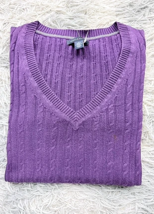 Pull col V en maille torsadée violet femme Tommy Hilfiger taille M PTM005, marque: Tommy Hilfiger, état: Bon état, taille: M / 38 / 10, 15,00 €, 16,45 € Protection acheteurs (Pro) incluse