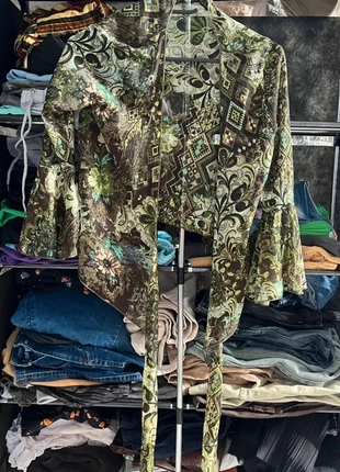 Bolero mesh vert a motif vintage signé la mode est a vous taille L, marque: Vintage Dressing, état: Très bon état, taille: L / 40 / 12, 10,00 €, 11,20 € Protection acheteurs incluse