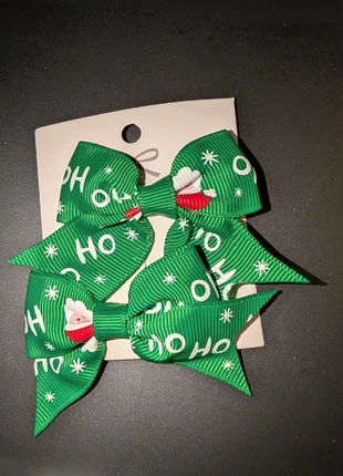 🎀 Kerst strik haarklip | groen met kerstman en ho ho ho| nieuw, marque: Handgemaakt, état: Neuf avec étiquette, 2,50 €, 3,33 € Protection acheteurs incluse