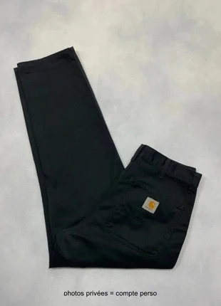 Pantalon Carhartt wip Noir coton Large et Droit modèle Simple Pant - Taille M w32 #548, marque: Carhartt, état: Bon état, taille: W32 | FR 42, 31,90 €, 34,20 € Protection acheteurs incluse