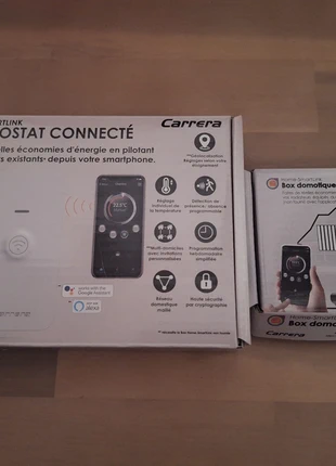Ensemble thermostat connecté et sa box domotique, marque: Carrera, état: Neuf sans étiquette, 20,00 €, 21,70 € Protection acheteurs incluse