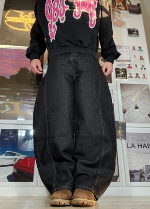 Baggy HipHop Japan Broderie Balloon Pant ( 28 - 38 ), marque: Japan Style, état: Bon état, taille: W28 | FR 38, 45,00 €, 47,95 € Protection acheteurs (Pro) incluse