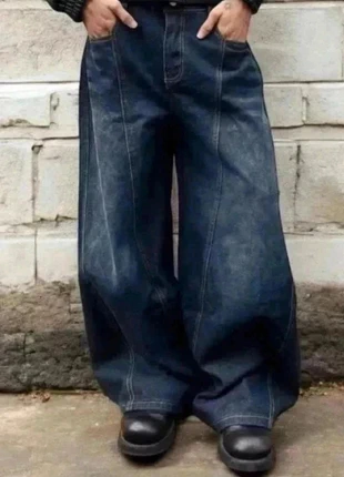 Magnifique Jean Baggy Large Vintage y2k Unisexe Taille S Bleu Marine, marque: Vintage Boutique, état: Neuf sans étiquette, taille: S, 37,99 €, 40,59 € Protection acheteurs (Pro) incluse