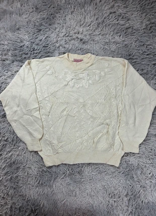 Pull vintage femme Lewinger écru tricot brodé fleurs relief style 80s made in France, marca: Vintage Dressing, estado: Bueno, tamaño: M / 38 / 10, 35,00 €, 37,45 € Protección al comprador Pro incluida