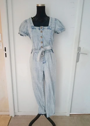 Combinaison en jeans avec ceinture femme, brand: Cache Cache, condition: Very good, size: S / 36 / 8, €7.00, €8.05 includes Buyer Protection