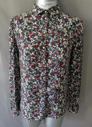 Chemise Caroll femme taille 36 imprimé fleuri multicolore manches longues chic élégante viscose, marque: Caroll, état: Très bon état, taille: S / 36 / 8, 16,00 €, 17,50 € Protection acheteurs (Pro) incluse