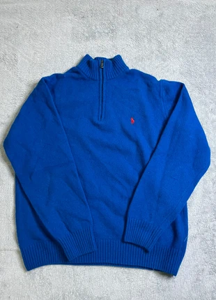 Pull 1/4 Zip Polo Ralph Lauren en laine Bleu électrique M, marca: Ralph Lauren, estado: Muy bueno, tamaño: M, 35,00 €, 37,45 € Protección al comprador incluida