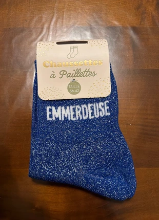 Chaussettes à paillettes Emmerdeuse, brand: chaussettes à paillettes, condition: Very good, size: One size, €4.99, €5.94 includes Buyer Protection