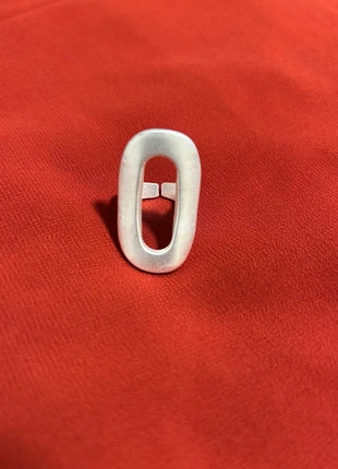 Silver Geometric Big Ring Adjustable, brand: Silver, condition: Very good, size: Adjustable, £8.50, £9.63 includes Buyer Protection