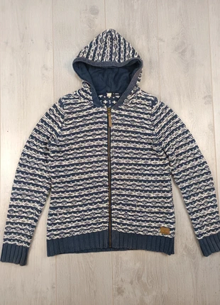 Gilet Esprit bleu blanc à capuche taille XS-S, marke: Esprit, zustand: Sehr gut, größe: XS / 34 / 6, 8,00 €, 9,10 € inklusive Vinted-Käuferschutz