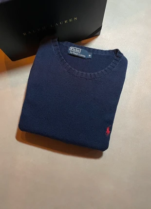 Polo Ralph Lauren sweater marineblauw | Maat heren M | Preppy vintage trui, merk: Ralph Lauren, staat: Heel goed, maat: M, € 31,99, € 34,29 inclusief Kopersbescherming