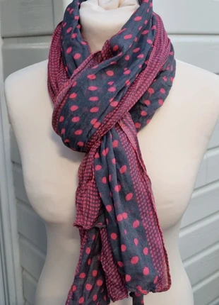 Écharpe bicolore à pois très bon état, condition: Very good, €3.00, €3.85 includes Buyer Protection