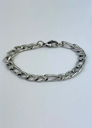 Bracelet Chaîne Simple Argenté Acier Inoxydable Minimaliste, brand: CHROME, condition: Very good, €6.90, €7.95 includes Buyer Protection Pro