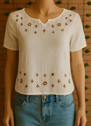 🌸T-shirt MC Blanc Kamksha Taille 36🌸, brand: kamksha, condition: Very good, size: S / 36 / 8, €3.00, €3.85 includes Buyer Protection Pro