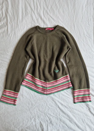 Pull kaki et rose 38, marca: Vintage Dressing, estado: Bom, tamanho: M / 38 / 10, €10.00, €11.20 inclui Proteção do Comprador Pro