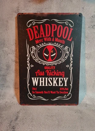 Metalen tin bord deadpool, brand: Deadpool, condizioni: Ottime, €5.75, €6.74 include la Protezione acquisti