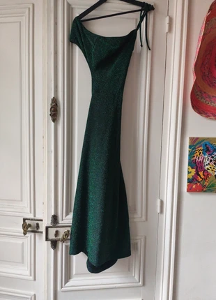 Jolie robe verte filament brillant taille 42 extensible dos nu house of holland, marque: House of Holland, état: Neuf avec étiquette, taille: XL / 42 / 14, 20,00 €, 21,70 € Protection acheteurs incluse