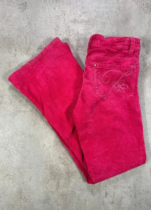Pantalon En Velours Côtelé / Corduroy tangerine rose corduroy poches brodées coupe droite taille 30, brand: Vintage Dressing, condition: Very good, size: XXXS / 30 / 2, €5.00, €5.95 includes Buyer Protection Pro
