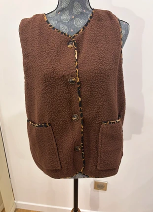 Veste sans manche teddy matelassé marron neuf taille l, brand: Tendance, condition: New without tags, size: L / 40 / 12, €14.00, €15.40 includes Buyer Protection