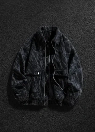 Bomber noir texturé streetwear homme - Taille M, merk: y2k, staat: Heel goed, maat: M, € 72,00, € 76,30 inclusief Kopersbescherming