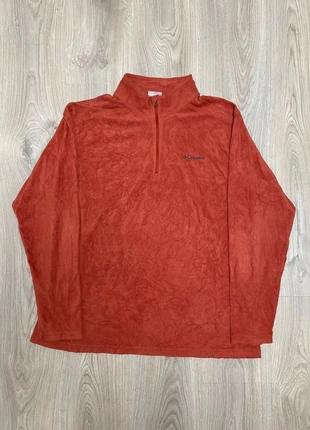 Veste Polaire 1/4 de Zip Columbia, Logo Brodé, Orange, Taille XL, brand: Columbia, condizioni: Ottime, taglia: XL, €21.00, €22.75 include la Protezione acquisti Pro