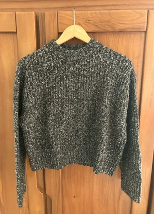 Gros Pull oversize hiver gris chiné T.34 XS, marque: H&M, état: Neuf sans étiquette, taille: XS / 34 / 6, 8,00 €, 9,10 € Protection acheteurs incluse