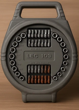 Coffret d’embouts et douilles LEC 103, staat: Goed, € 15,00, € 16,45 inclusief Kopersbescherming