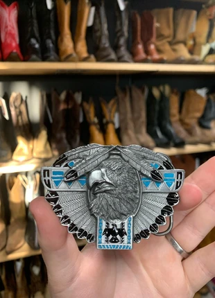 Boucle de ceinture western ceinturon américain country biker oldshool vintage américana, brand: BERGAMOT, condition: Very good, size: Adjustable, €35.00, €37.45 includes Buyer Protection Pro