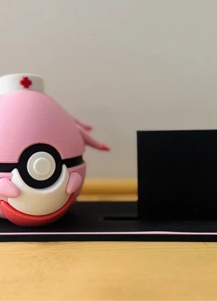 Pokemon - Chansey Pokeball With Optional TCG Display Stand, brand: Pokémon, condition: New without tags, size: One size, £9.99, £11.09 includes Buyer Protection