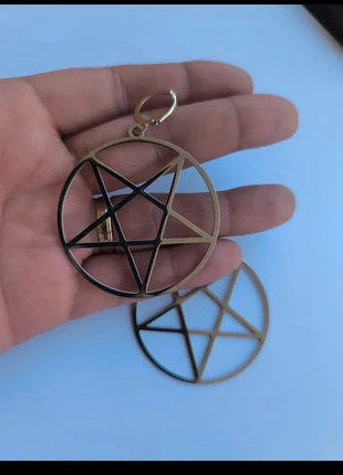 Pendientes pentagrama invertido punk goth y2k, marque: Disturbia, état: Neuf sans étiquette, 9,90 €, 11,10 € Protection acheteurs incluse