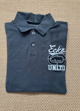 Polo Ecko Unltd – Gris – Taille M – Streetwear vintage 90s/2000s, marca: ECKO UNLTD., estado: Muito bom, tamanho: M, €21.99, €23.79 inclui Proteção do Comprador Pro