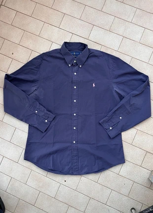 Polo Ralph Lauren Long Sleeve Shirt Chemise Homme XL size Full Cotton - Navy Blue Pink, marque: Ralph Lauren, état: Bon état, taille: XL, 17,90 €, 19,50 € Protection acheteurs incluse
