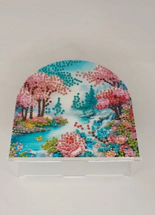 porte serviettes en diamond painting fini, marque: Diamond Painting, état: Neuf, 7,00 €, 8,05 € Protection acheteurs incluse