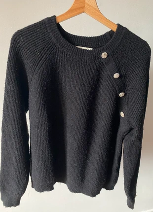 Pull noir avec mouton strass, merk: Inconnu, staat: Goed, maat: S / 36 / 8, € 10,00, € 11,20 inclusief Kopersbescherming