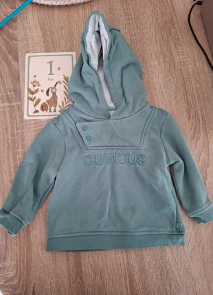 Jolie sweat bleu à capuche Obaïbi taille 12 mois 🌸, marque: Obaïbi, état: Très bon état, taille: 9-12 mois / 74 cm, 5,00 €, 5,95 € Protection acheteurs incluse