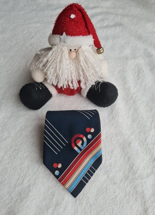 Cravate multicolores vintage 🌺 cravate bleu à rayures et motifs vintage, brand: Orbis, condition: Very good, €6.85, €7.89 includes Buyer Protection