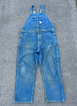 Salopette/dungarees carhartt single knee workwear bleu patiné vintage - Taille XL(40x30), marque: Carhartt, état: Très bon état, taille: XL, 55,00 €, 58,45 € Protection acheteurs (Pro) incluse