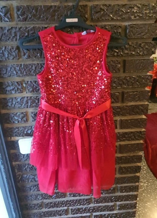 Girls sequin party dress, marque: Primark, état: Très bon état, taille: 7 ans / 122 cm, 3,00 €, 3,85 € Protection acheteurs incluse