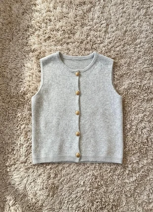 Gilet sans manches gris perle, brand: Ciel Brume, condition: Very good, size: S / 36 / 8, €29.99, €32.19 includes Buyer Protection