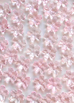 24 perles fleurs en verre 12 mm, condizioni: Ottime, €2.40, €3.22 include la Protezione acquisti