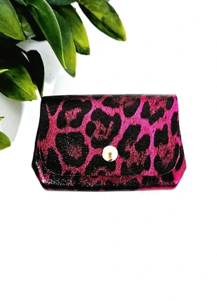 Porte-monnaie léopard rose neuf, marque: Made In Italy, état: Neuf avec étiquette, 10,00 €, 11,20 € Protection acheteurs incluse
