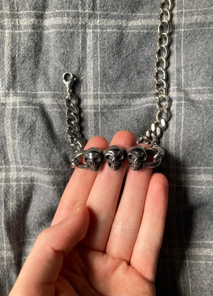 silver skull necklace, marque: Alternative, état: Très bon état, 10,00 €, 11,20 € Protection acheteurs incluse