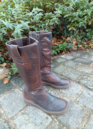 Bottes hautes cuir marron semelle crepe, marque: Vintage Dressing, état: Bon état, taille: 36, 9,00 €, 10,15 € Protection acheteurs incluse