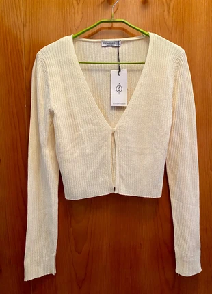 Cárdigan Stradivarius Punto Canalé Cropped, marque: Stradivarius, état: Neuf avec étiquette, taille: M / 38 / 10, 7,50 €, 8,58 € Protection acheteurs incluse