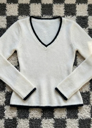 Pull blanc maille douce col V automne hiver taille S, brand: Vintage Dressing, condition: Very good, size: S / 36 / 8, €35.90, €38.40 includes Buyer Protection