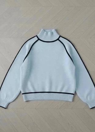 Pull bleu ciel à col montant, merk: soballs, staat: Heel goed, maat: M / 38 / 10, € 59,90, € 63,60 inclusief Kopersbescherming